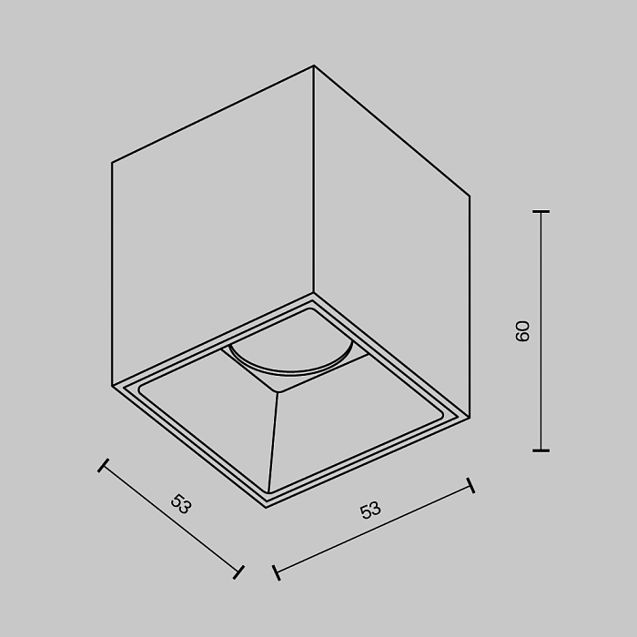 Светильник Technical C064CL-5W4K-SQ-B