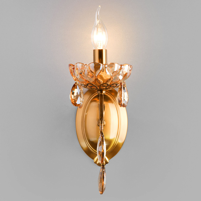 Eurosvet 10109/1 бронза/тонированный хрусталь Strotskis