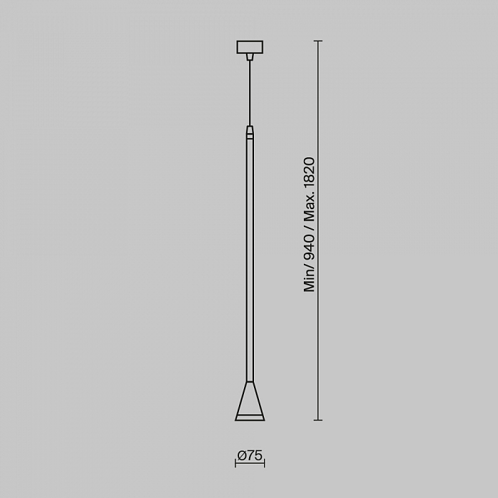 Светильник Technical P064PL-01W-1