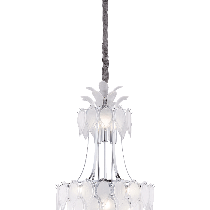 Люстра NewRgy 8775/12L-CR CHROME+WHITE