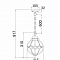 Светильник одинарный Outdoor O024PL-01G