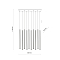 TK Lighting 11488 Ferro Sabia