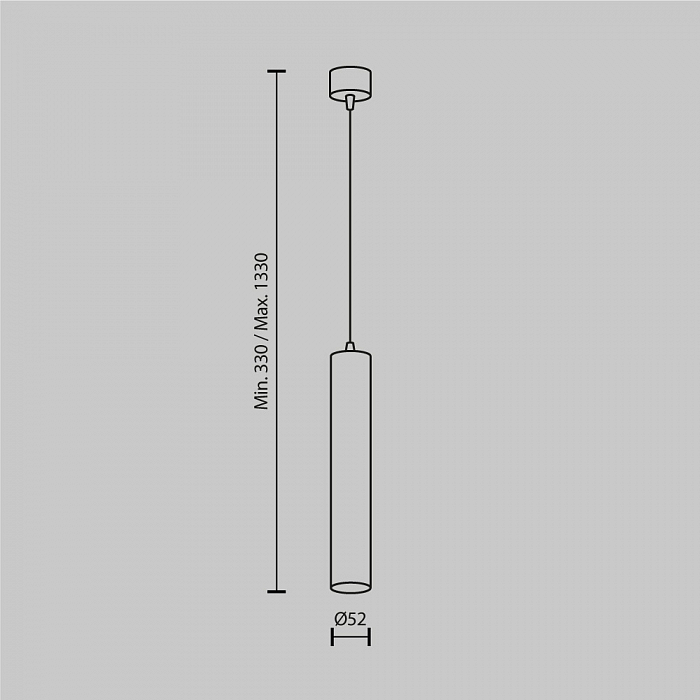 Светильник Technical P072PL-L12W3K-1