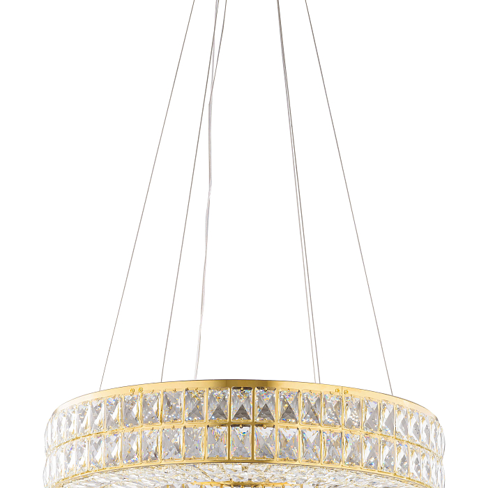 Люстра NewRgy 2786E/64W GOLD+CLEAR