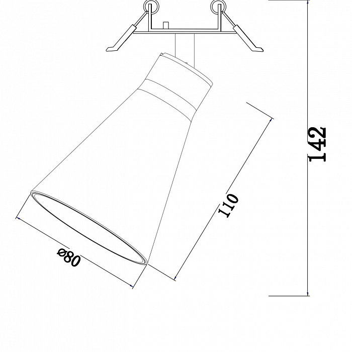 Светильник встраиваемый Technical C059CL-01B