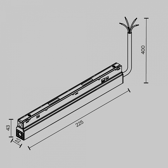 Трековая система Technical TRA034DR-100W-DD-W
