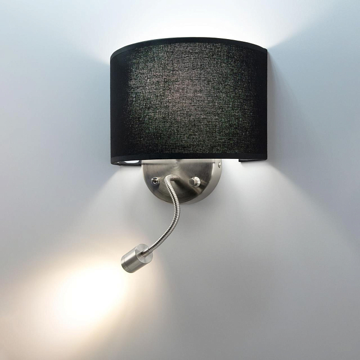 CL704305 Декарт Круг Хром.Мат+Черн. Св-к Наст. Бра светодиодное  CL704305