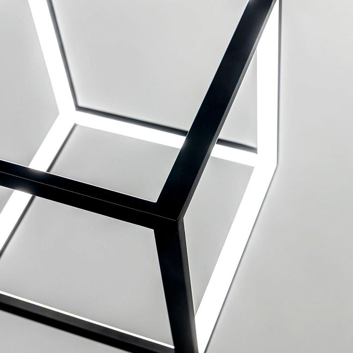 CL719201 Куб Черный Св-к Подвес, LED 30W*4000K Светильник светодиодный  CL719201