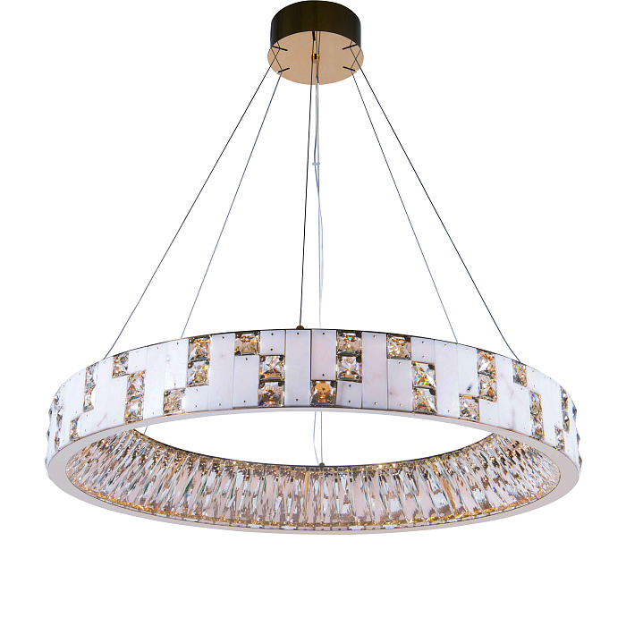 Люстра NewRgy 6029E/80W GOLD+CLEAR