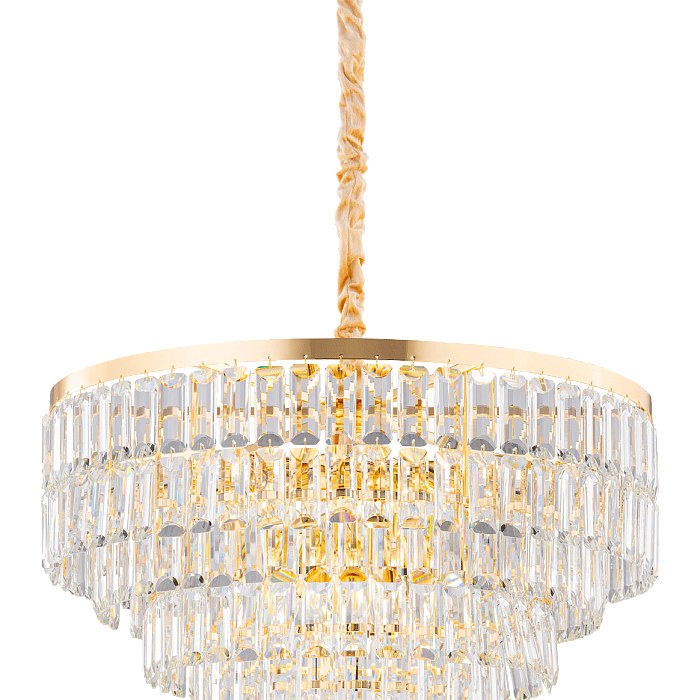 Люстра NewRgy 2752E/16A GOLD+CLEAR