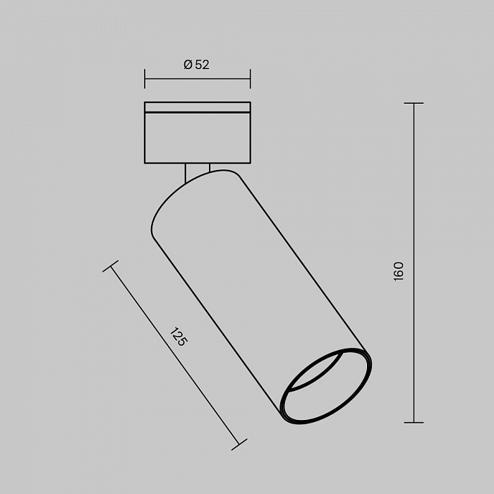 Светильник Technical C055CL-L12W4K-W-W