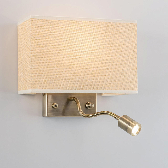 CL704303 Декарт Стар.Бронза+Песочный Св-к Настенны Бра светодиодное  CL704303