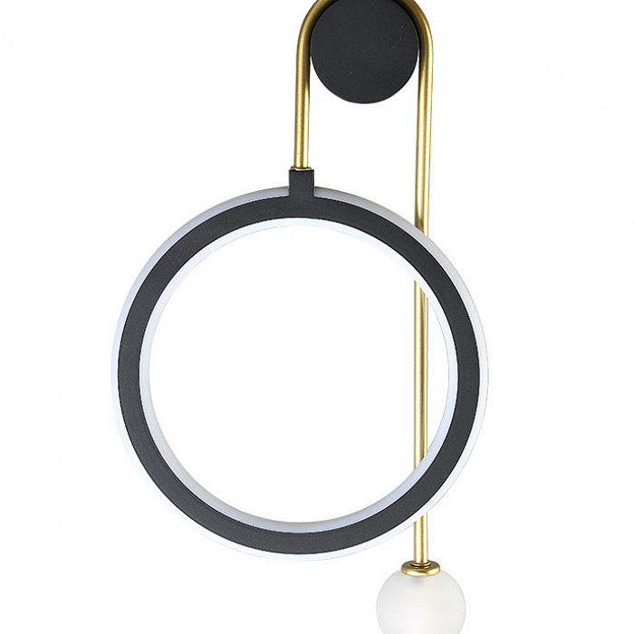 Бра Crystal Lux CORIDA AP25W LED BLACK/GOLD