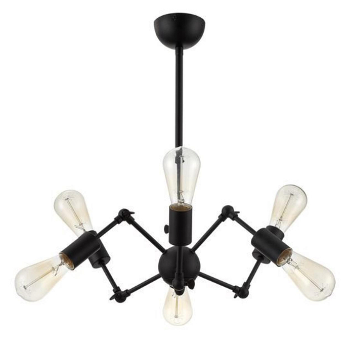 Люстра на штанге ARTE LAMP A9190LM-6BK