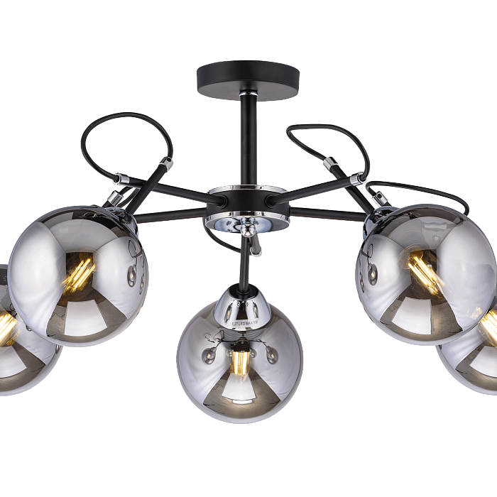 Люстра Sfera Sveta 40317MD/5 MBK+CH