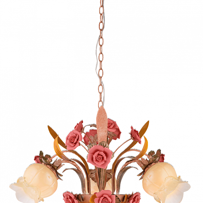 Люстра подвесная Sfera Sveta 0973/3+2 PINK+DARK GREEN