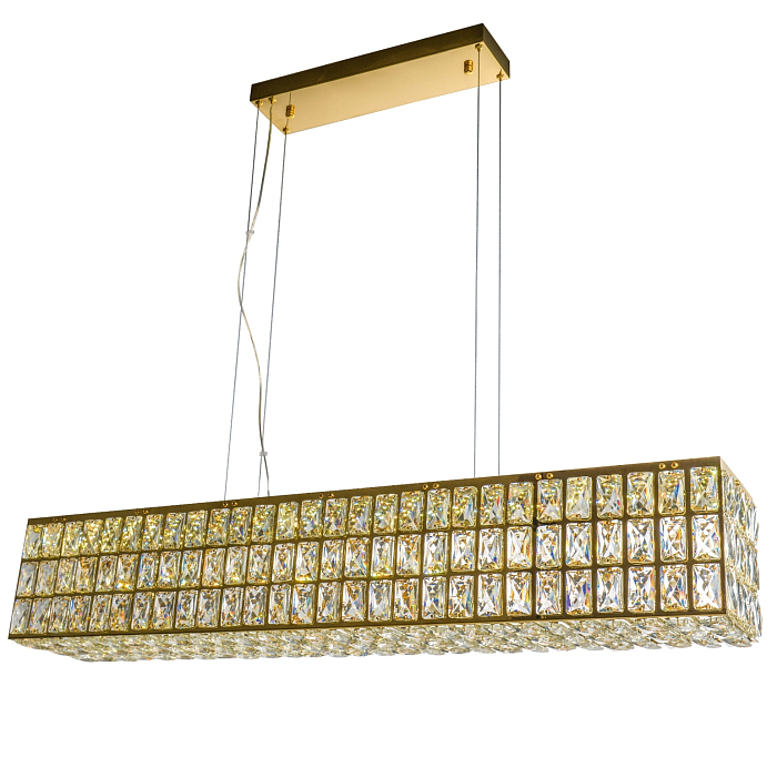 Люстра NewRgy 2798E/64W GOLD+CLEAR