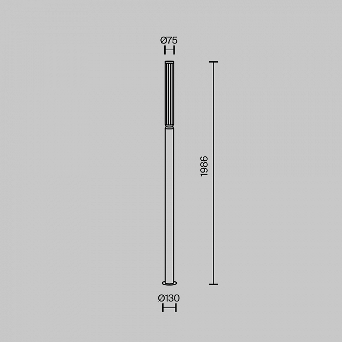 Уличный светильник Outdoor O593FL-L20BR3K