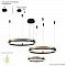 Люстра Crystal Lux FERNANDO SP158W LED BLACK/GOLD