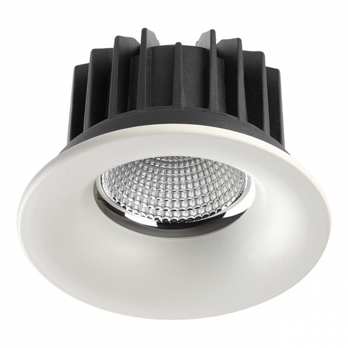 357603 SPOT NT18 464 белый Встраиваемый светильник IP44 LED 3000K 20W 100-265V DRUM Светильник встраиваемый NOVOTECH 357603