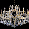 Люстра большая Crystal Lux HOLLYWOOD SP12+6 GOLD