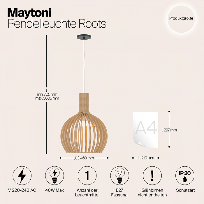 Светильник Maytoni MOD194PL-01W1