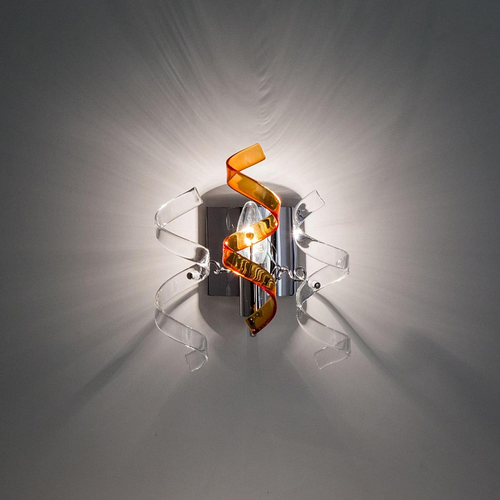 CL222322 Рандом Хром+Прозр+Янт Св-к Бра Бра на 1 лампу  CL222322