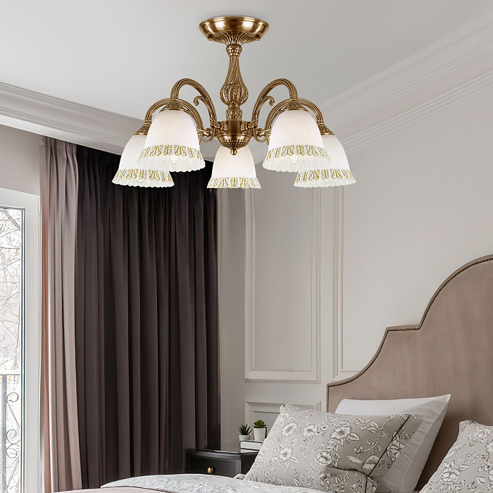 Люстра потолочная Eurosvet 60107/5 античная бронза