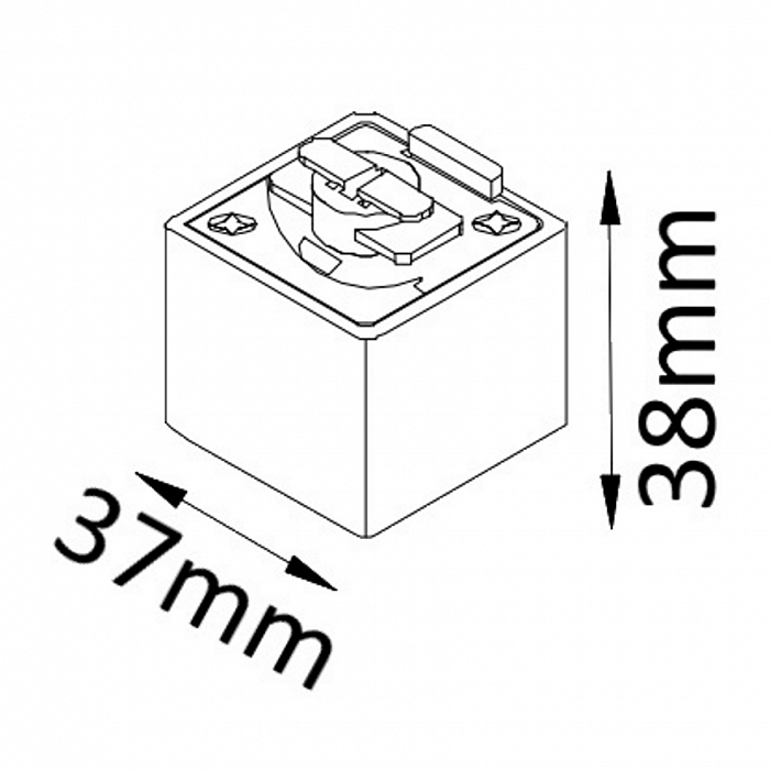 Компонент трековой системы Crystal Lux CLT 0.212 03 BL