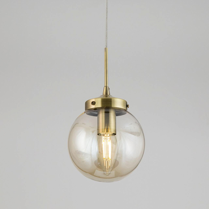 CL105115 Планета Черн.+Дымч. Св-к Подвес Светильник одинарный  CL105115