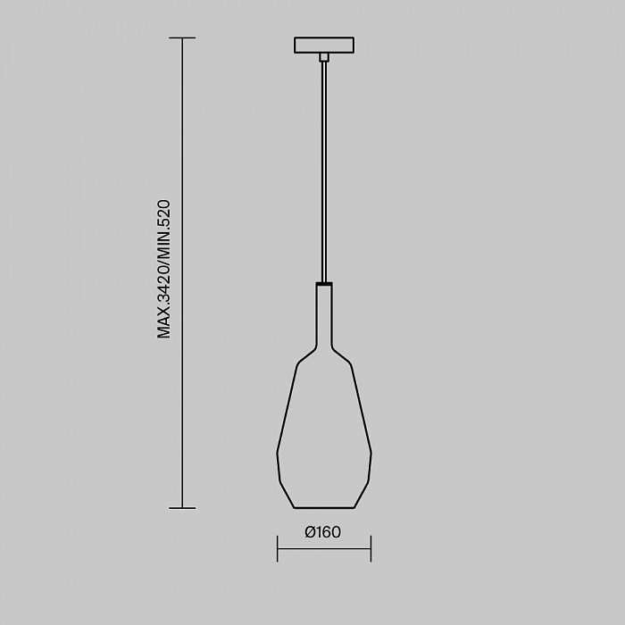 Светильник Maytoni MOD271PL-01B9