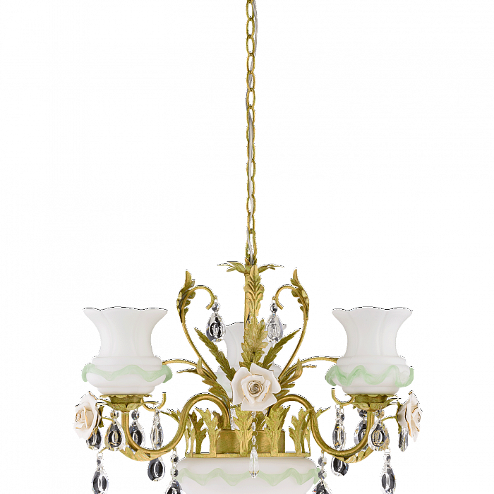 Люстра подвесная Sfera Sveta 0971/3+2 GREEN GOLD