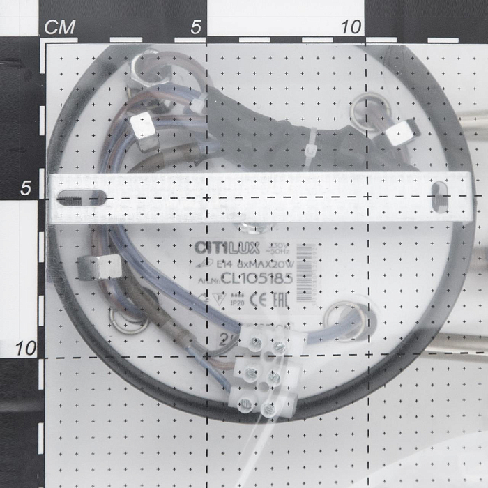 CL105185 Планета Черн+Дымч. Св-к Люстра Люстра на штанге  CL105185