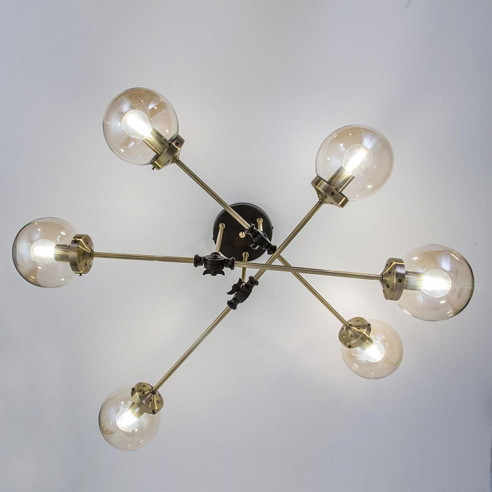 CL105165 Планета Черн+Дымч. Св-к Люстра Люстра на штанге  CL105165