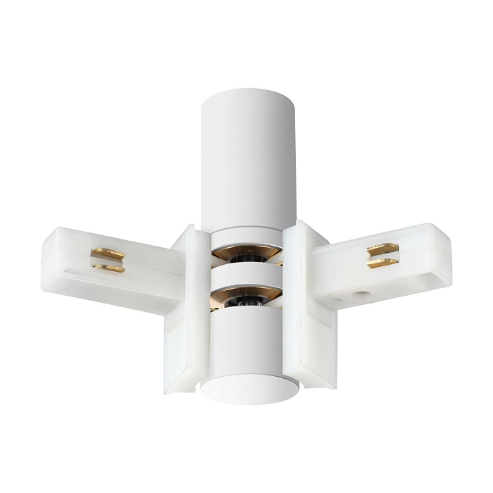 135248 SHINO NT24 116 белый Соединитель с токопроводом гибкий угловой "L" IP20 48V FLUM NOVOTECH 135248