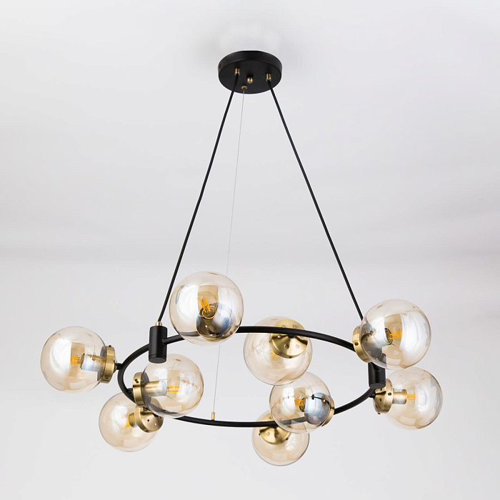 CL105195 Планета Черн+Дымч. Св-к Люстра Люстра подвесная  CL105195