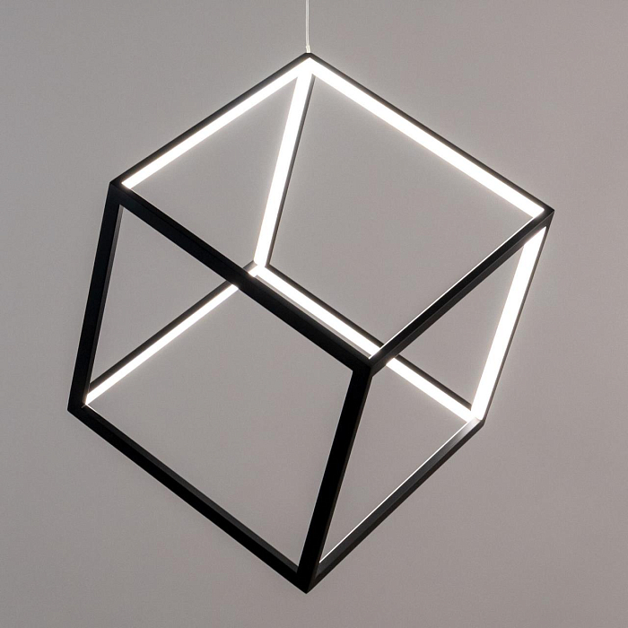 CL719301 Куб Черный Св-к Подвес, LED 40W*4000K Светильник светодиодный  CL719301