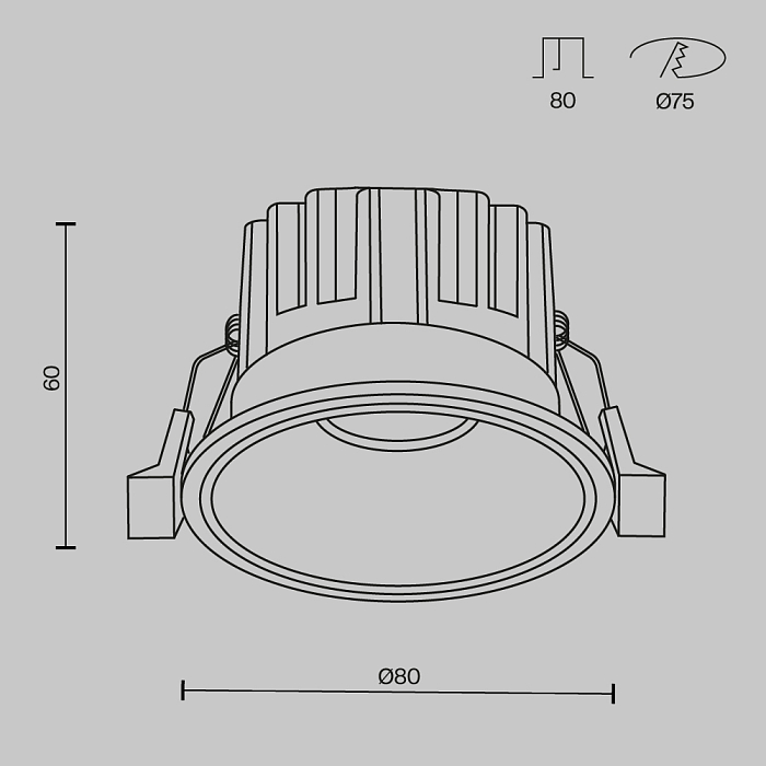 Светильник Technical DL058-12W2.7K-B