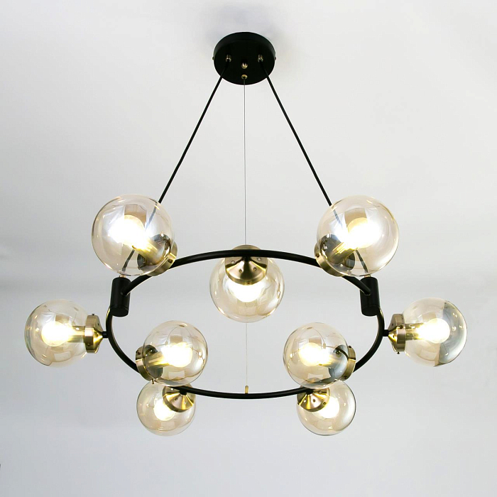 CL105195 Планета Черн+Дымч. Св-к Люстра Люстра подвесная  CL105195
