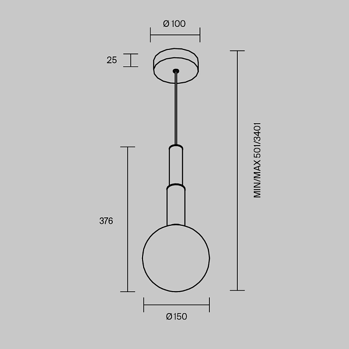 Maytoni MOD520PL-01BS