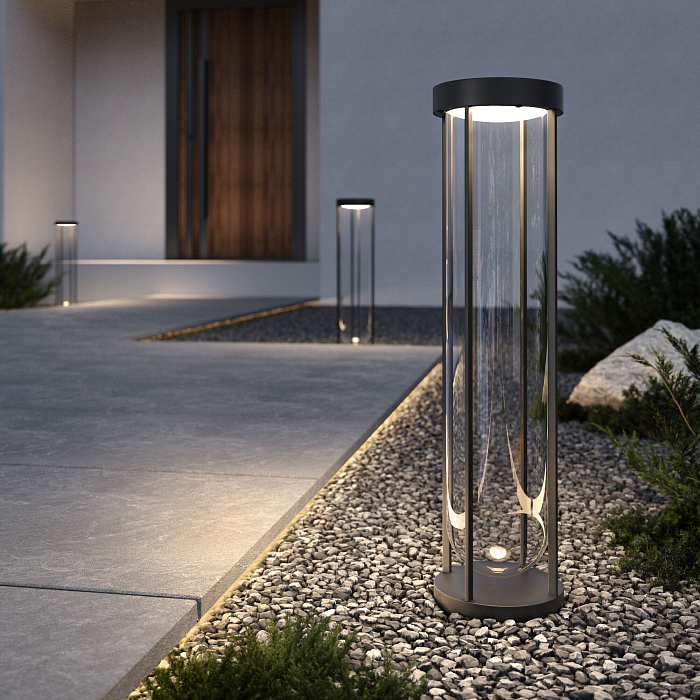 Светильник садово-парковый светодиодный Ritz черный 35183/F черный Уличный светильник Elektrostandard 35183/F черный