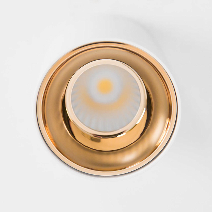 CL7440103 Старк Белый+Медь Св-к Потол. 12W*3500K Светильник накладной  CL7440103