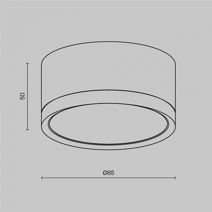 Светильник накладной Technical C086CL-GX53-SRD-BW