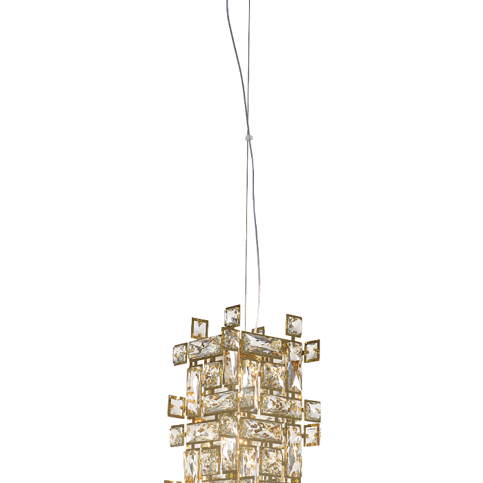Люстра NewRgy 6078E/2A GOLD+CLEAR