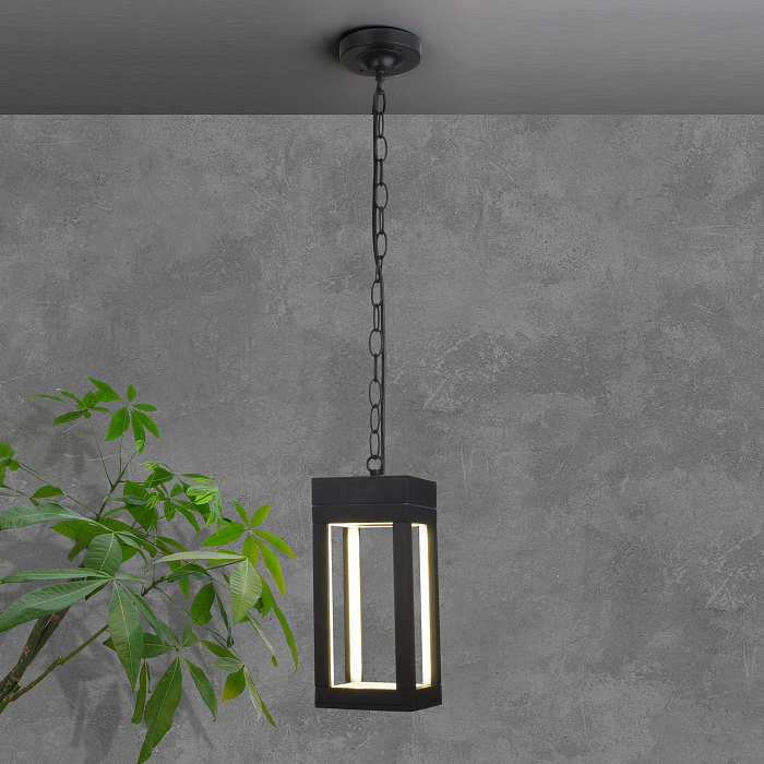 Уличный светильник подвесной Elektrostandard 1528 TECHNO LED черный