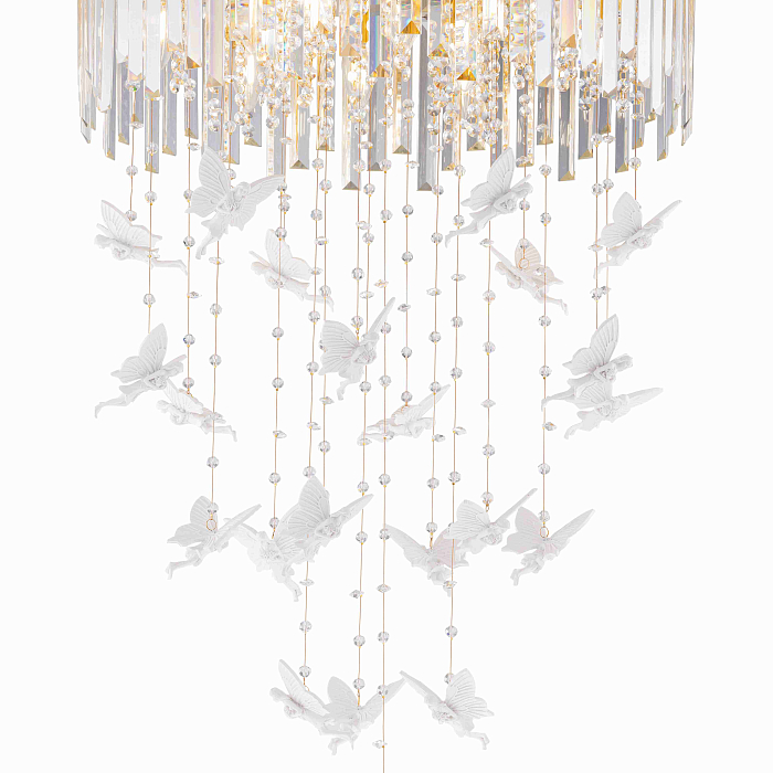 Люстра NewRgy 5648E/12A GOLD+CLEAR