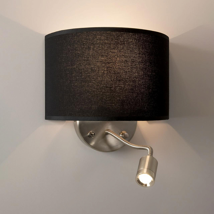 CL704305 Декарт Круг Хром.Мат+Черн. Св-к Наст. Бра светодиодное  CL704305