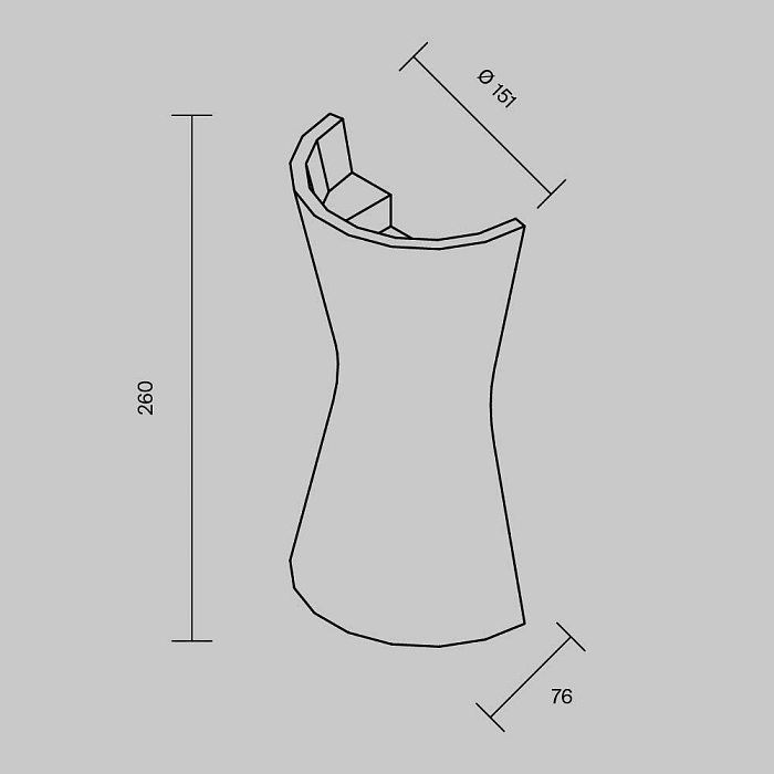 Бра Technical C123WL-GU10-02-W