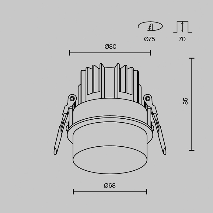 Светильник Technical DL065-12W3K-W