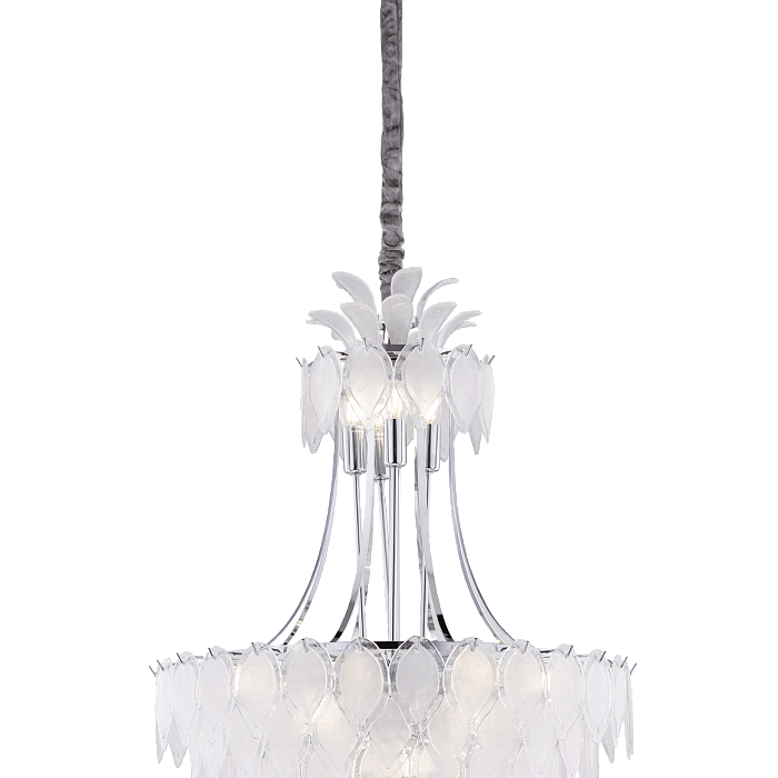Люстра NewRgy 8775/20L-CR CHROME+WHITE